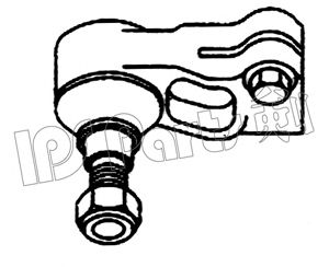 IPS PARTS itr10d51l -  Наконечник поперечной рулевой тяги